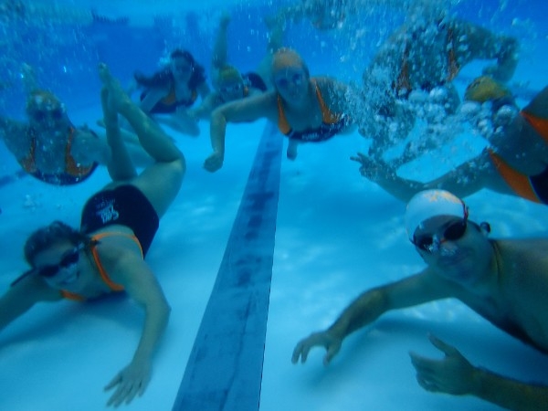 swim 2km